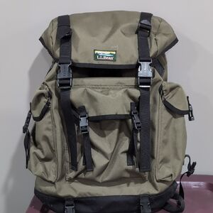 L.L. Bean Khaki and Black Men's Backpack